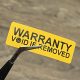 "WARRANTY VOID IF REMOVED" VOID Security Label 30x12 mm, White