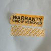 "WARRANTY VOID IF REMOVED" VOID Security Label 30x12 mm, White