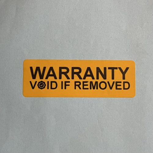 "WARRANTY VOID IF REMOVED" VOID Security Label 30x12 mm, White