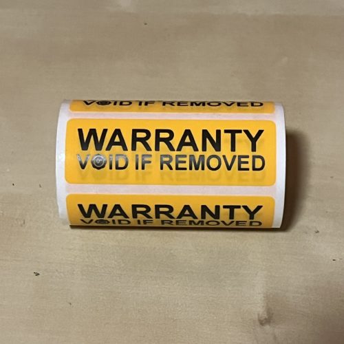 "WARRANTY VOID IF REMOVED" VOID Security Label 30x12 mm, White