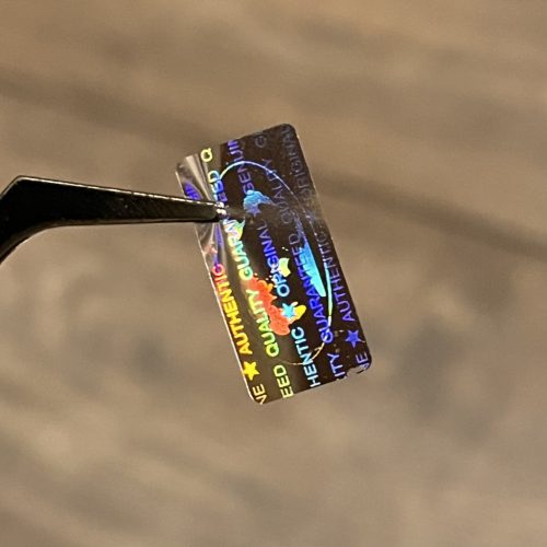 "AUTHENTIC/ORIGINAL/GUARANTEED/QUALITY" Hologramm-Aufkleber 20x10 mm (112 Stück)