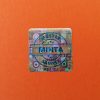 Original/Genuine 20×20 mm hologram matrica kék EGYEDI nyomtatással