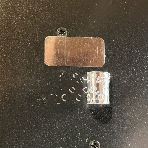 "WARRANTY VOID IF REMOVED" Sicherheitsaufkleber 30x15 mm, glänzend silber