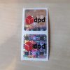 Original/Genuine 20×20 mm hologram sticker with custom black printing