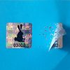 Original/Genuine 20×20 mm hologram sticker with custom black printing