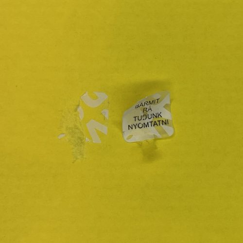 VOID nyomot hagyó biztonsági matrica 15x15 mm, matt fehér