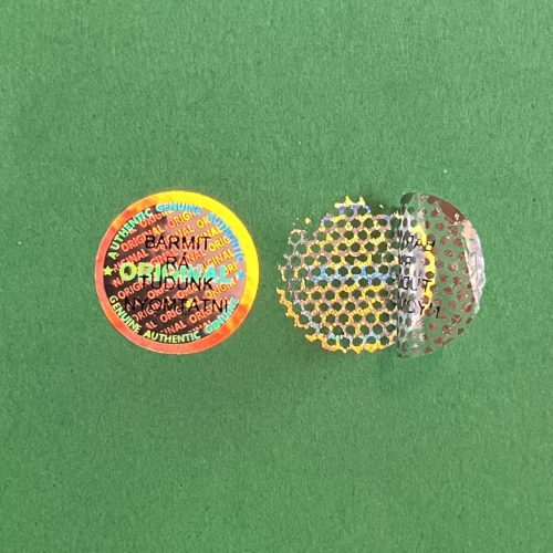 Original/Authentic/Genuine 20 mm Circle Hologram Sticker