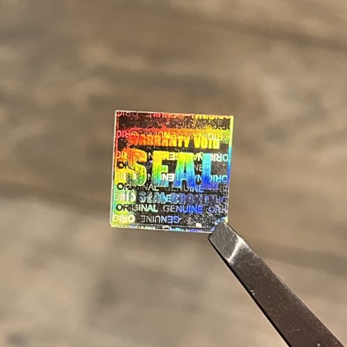 "SECURITY SEAL" destruktív hologram matrica 15x15 mm (96 db)