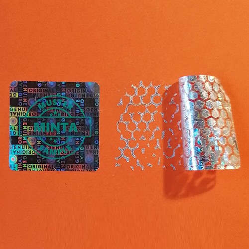 Original/Genuine 30×30 mm Hologram Sticker Green with CUSTOM Printing
