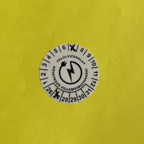 VOID Traceable 6-Year (2025-2030) Electrical Safety Inspection Sticker 30mm Round, White