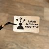 Destructive Security Sticker 50x32 mm, Black with CUSTOM Printing, White