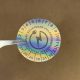 Hologramos vinyl 6 éves (2027-2032) villamosbiztonsági matrica 30 mm kör
