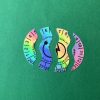 Hologramos Vinyl 6 Jahre (2026–2031) Elektrosicherheitsaufkleber 30 mm rund
