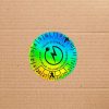 Hologramos Vinyl 6 Jahre (2026–2031) Elektrosicherheitsaufkleber 30 mm rund