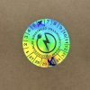 Hologramos vinyl 6 éves (2027-2032) villamosbiztonsági matrica 30 mm kör